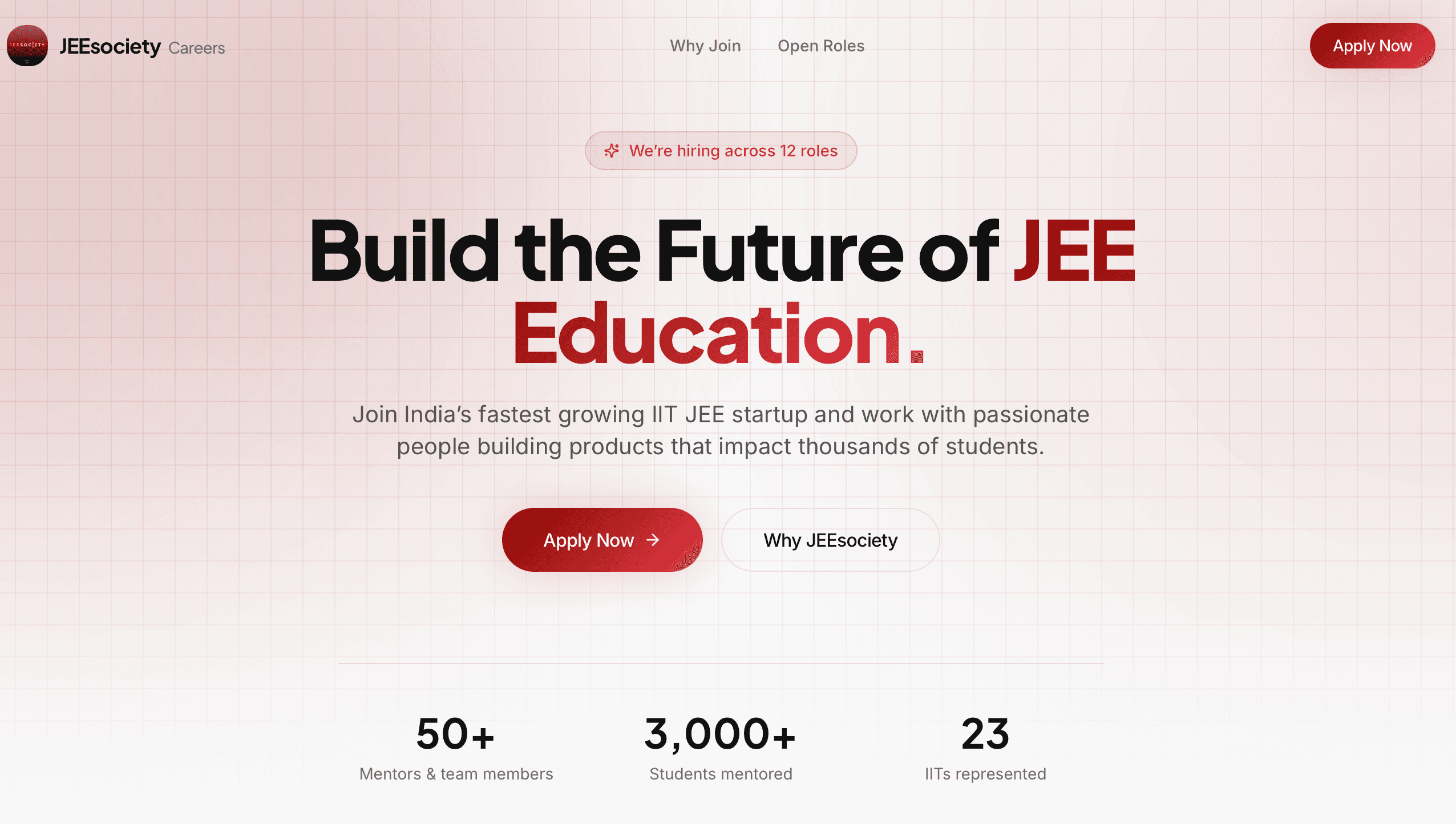 JEE Society Careers website