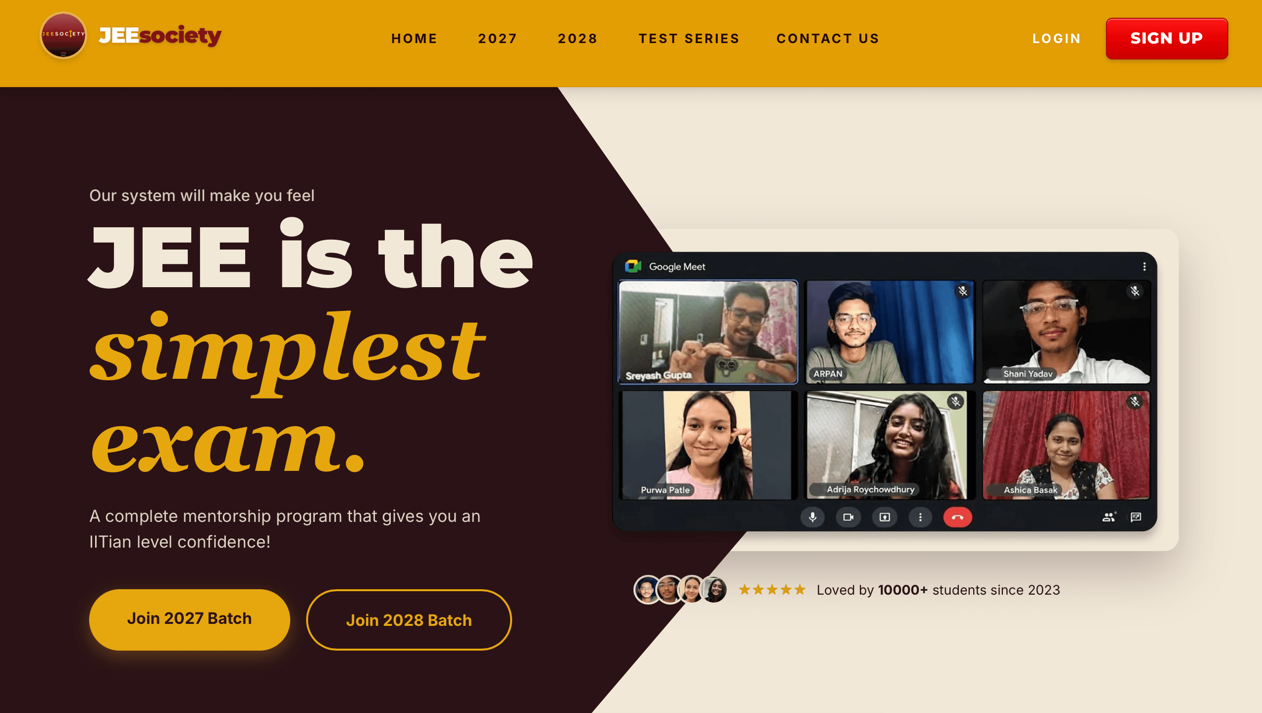 JEE Society website
