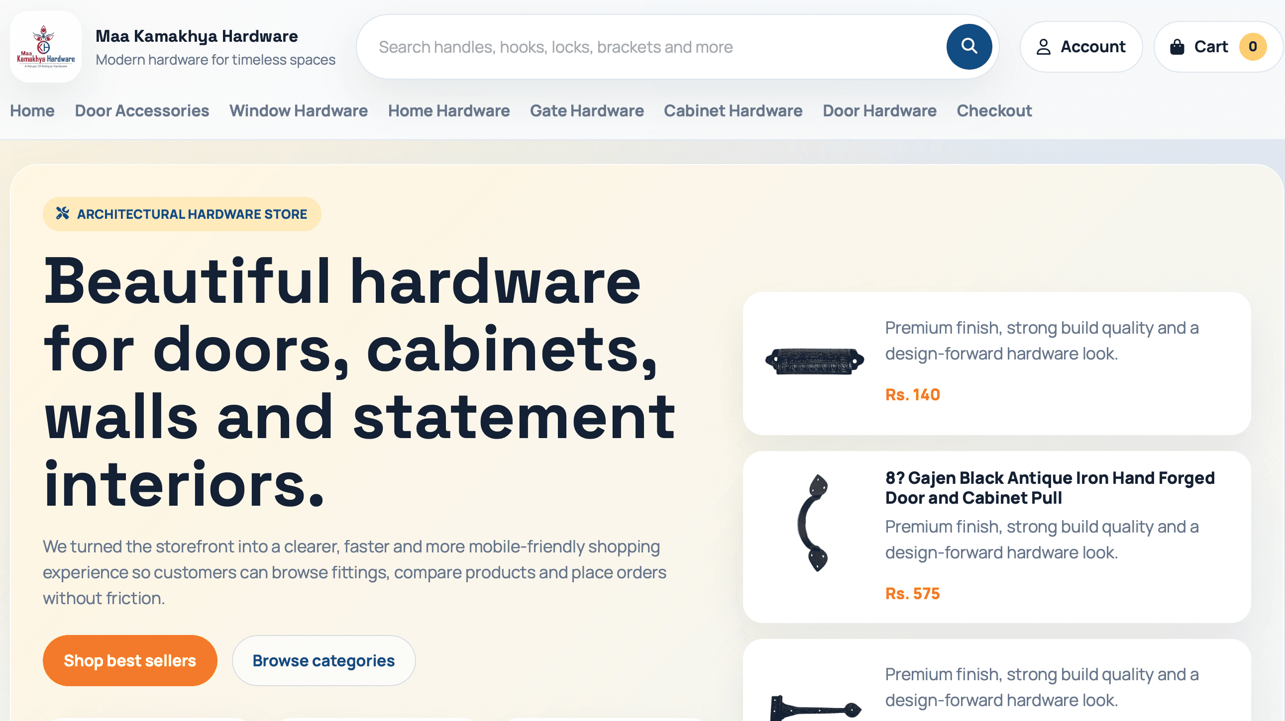 Maa Kamakhya Hardware website